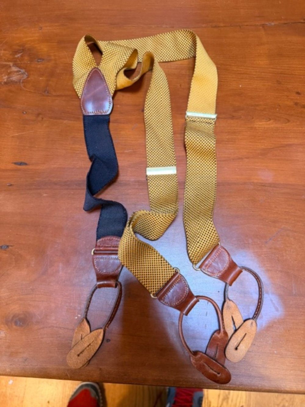 Vintage Gold Suspenders